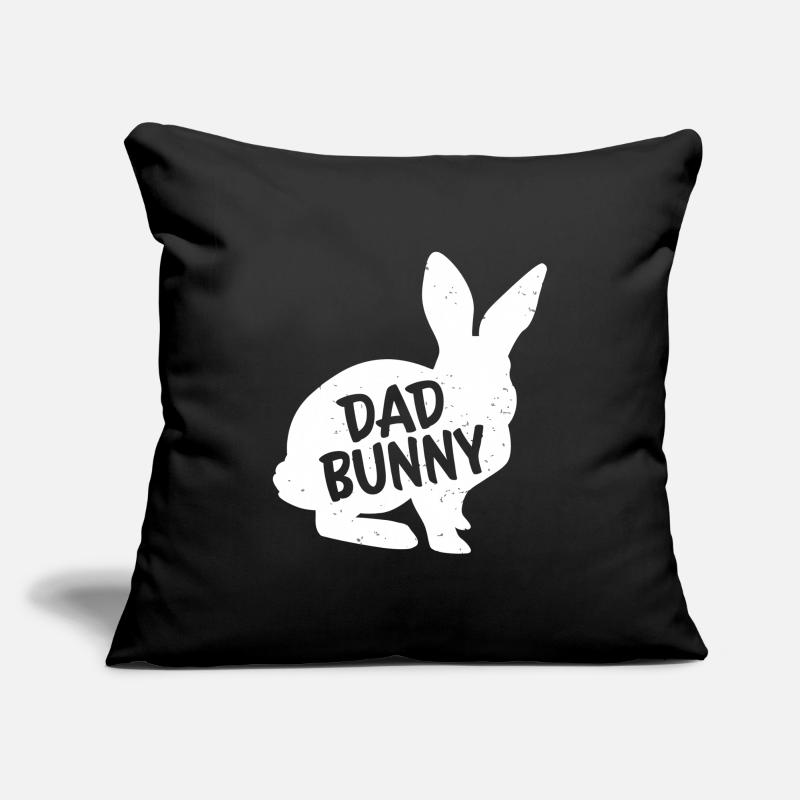 Dad Bunny Silhouette Graphic Sofa pillowcase 17,3'' x 17,3'' (45 x 45 cm)