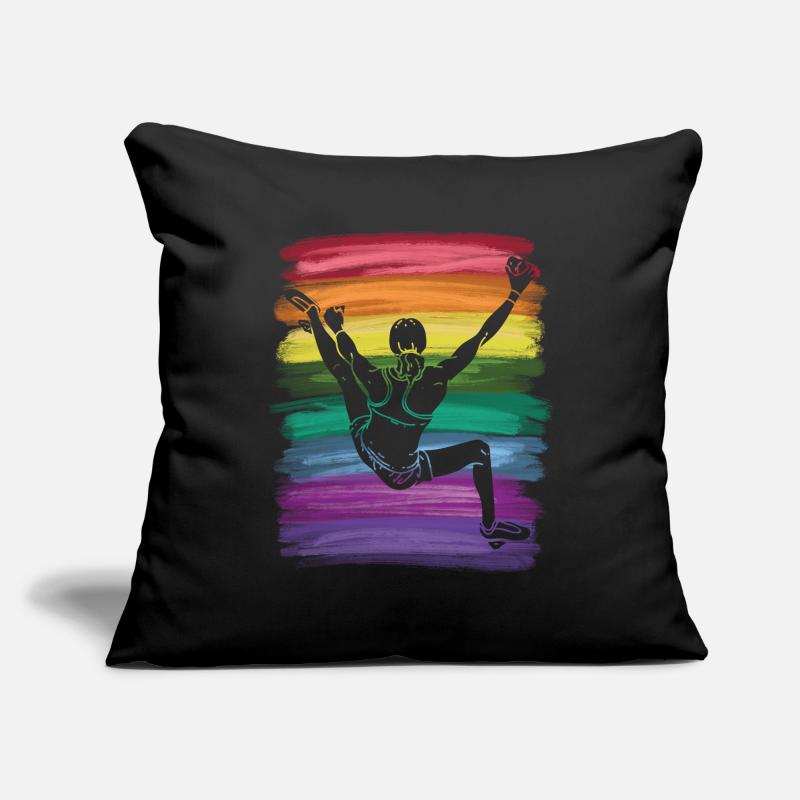 Bloc de bloc de Boulderer Housse de coussin décorative 45 x 45 cm