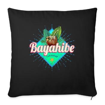 Bayahibe dans les Caraïbes, République dominicaine - Housse de coussin décorative 45 x 45 cm - noir - Devant