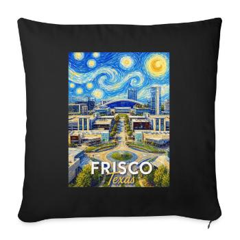 Frisco Texas Starry Night - Housse de coussin décorative 45 x 45 cm - noir - Devant