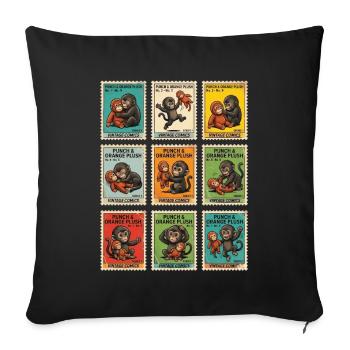 Stamps Baby Monkey Punch - Sofa pillowcase 17,3'' x 17,3'' (45 x 45 cm) - black - Front