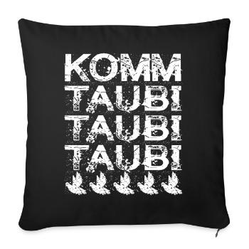Colombophile qui dit un chuchoteur de pigeons drôle - Housse de coussin décorative 45 x 45 cm - noir - Devant
