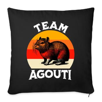 Team Aguti - Sofakissenbezug 45 x 45 cm - Schwarz - Vorne