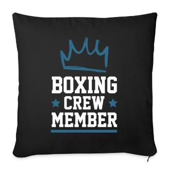 Boxing Crew - Sofakissenbezug 45 x 45 cm - Schwarz - Vorne