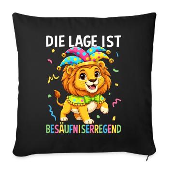 Die Lage Ist Besäufniserregend - Sofakissenbezug 45 x 45 cm - Schwarz - Vorne