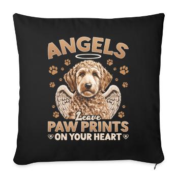 Goldendoodle Dog Breed - Sofa pillowcase 17,3'' x 17,3'' (45 x 45 cm) - black - Front