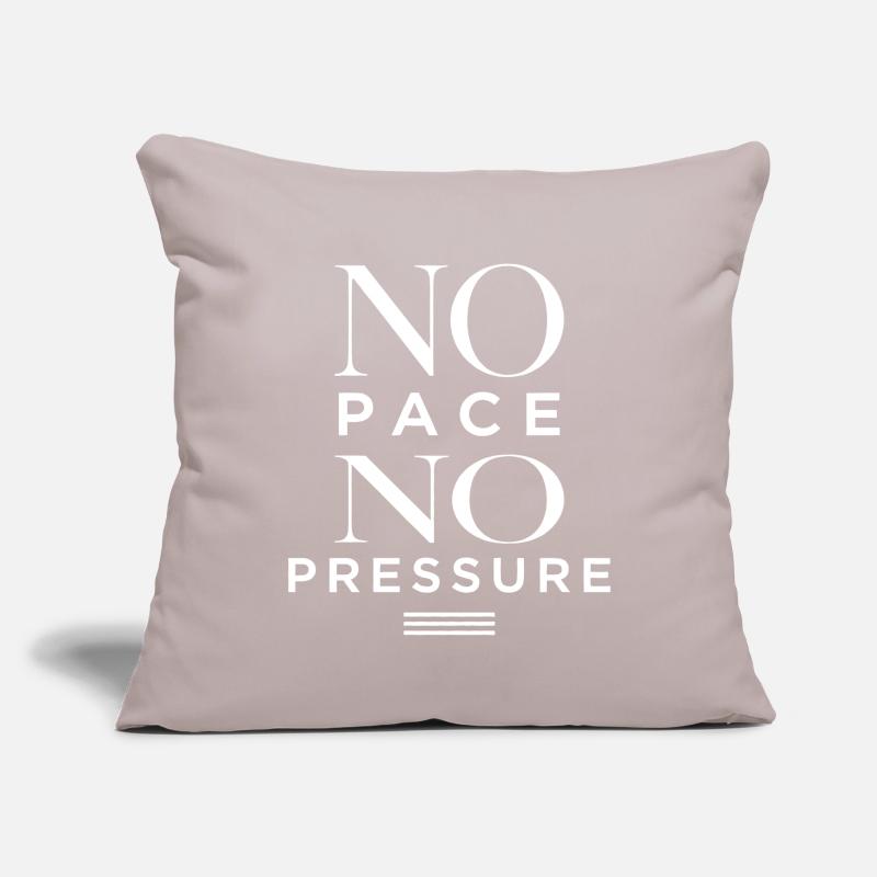 Pas de rythme, pas de pression Housse de coussin décorative 45 x 45 cm