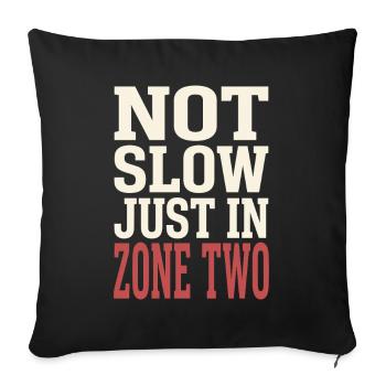 Entraînement en zone 2 : entraînement de la fréquence cardiaque facile - Housse de coussin décorative 45 x 45 cm - noir - Devant