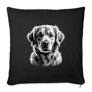 Labrador - Sofakissenbezug 45 x 45 cm - Schwarz - Vorne