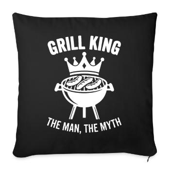 GRILL KING THE MAN THE MYTH Legend - Sofa pillowcase 17,3'' x 17,3'' (45 x 45 cm) - black - Front