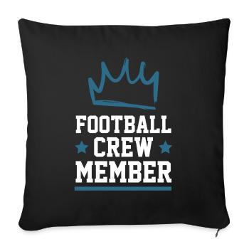 Équipe de football - Housse de coussin décorative 45 x 45 cm - noir - Devant