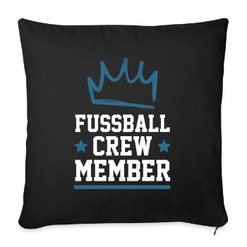 Équipe de football - Housse de coussin décorative 45 x 45 cm - noir - Devant