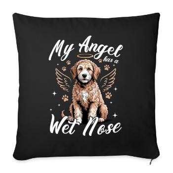 Goldendoodle Dog Breed - Sofa pillowcase 17,3'' x 17,3'' (45 x 45 cm) - black - Front