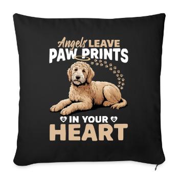 Goldendoodle Dog Breed - Sofa pillowcase 17,3'' x 17,3'' (45 x 45 cm) - black - Front