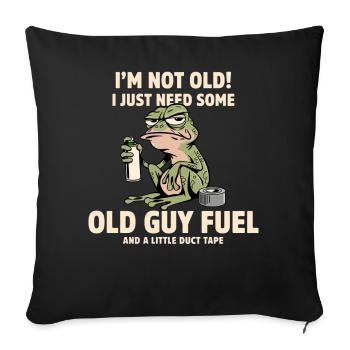 Frog Fuel Duct Tape Tee - Sofakissenbezug 45 x 45 cm - Schwarz - Vorne