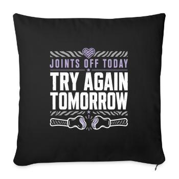 Eds Consciousness Ehlers-danlos Zebra Warrior - Sofa pillowcase 17,3'' x 17,3'' (45 x 45 cm) - black - Front