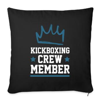 Équipe de kickboxing - Housse de coussin décorative 45 x 45 cm - noir - Devant