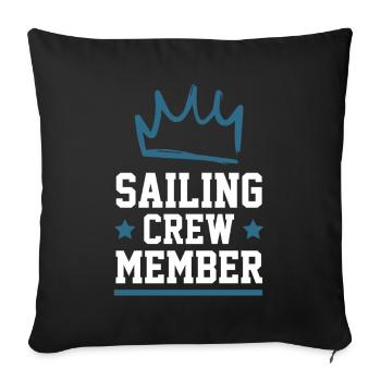 Équipage de navigation - Housse de coussin décorative 45 x 45 cm - noir - Devant