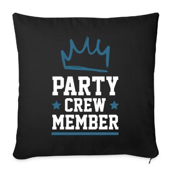 Équipe de fête - Housse de coussin décorative 45 x 45 cm - noir - Devant