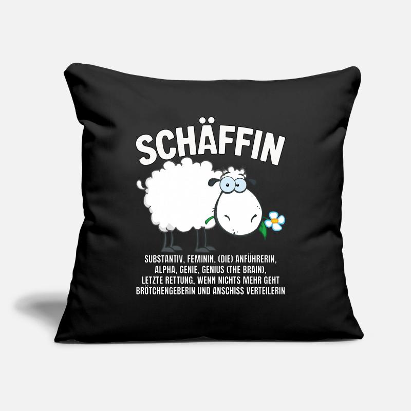 Schäffin - Alpha Schaf mit Sonnenbrille Sofakissenbezug 45 x 45 cm