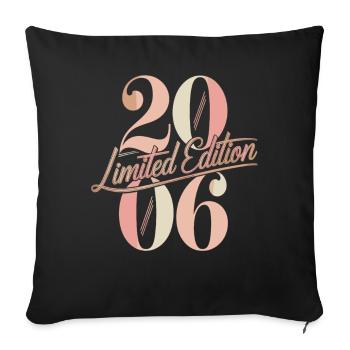 Édition limitée anniversaire 2006 - Housse de coussin décorative 45 x 45 cm - noir - Devant