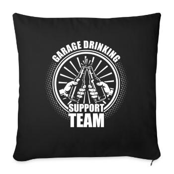 Non, je ne peux pas faire de garage de bière Amoureux de voitures Mécanicien automobile - Housse de coussin décorative 45 x 45 cm - noir - Devant