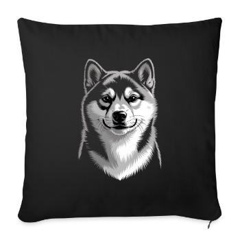 Rauque - Housse de coussin décorative 45 x 45 cm - noir - Devant