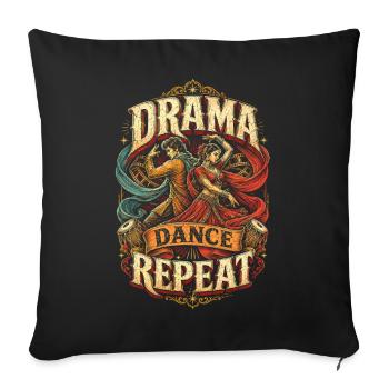 Bollywood - Housse de coussin décorative 45 x 45 cm - noir - Devant