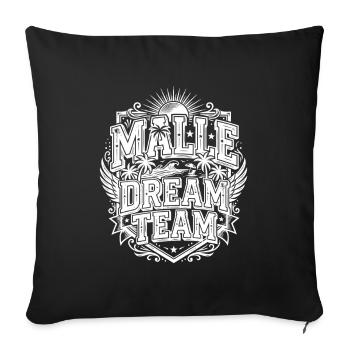 Malle Dream Team - Sofa pillowcase 17,3'' x 17,3'' (45 x 45 cm) - black - Front