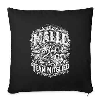 Malle 26 - Sofakissenbezug 45 x 45 cm - Schwarz - Vorne
