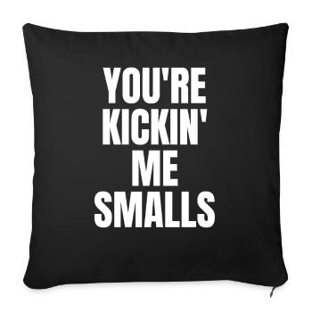 Pregnant mother, you kick me, Smalls, funny - Sofa pillowcase 17,3'' x 17,3'' (45 x 45 cm) - black - Front