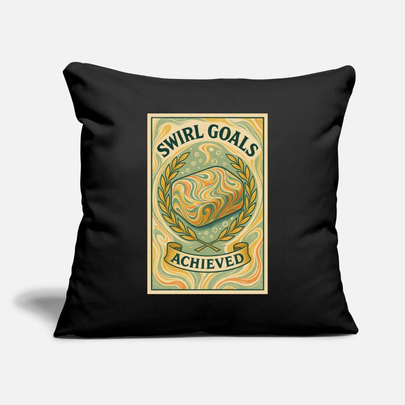 Swirl goals achieved | Soapmaking Sofa pillowcase 17,3'' x 17,3'' (45 x 45 cm)