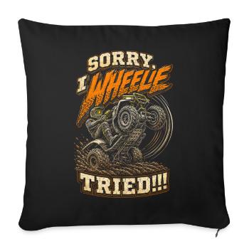 ATV Quad Biking Quad Quad Riders - Sofa pillowcase 17,3'' x 17,3'' (45 x 45 cm) - black - Front