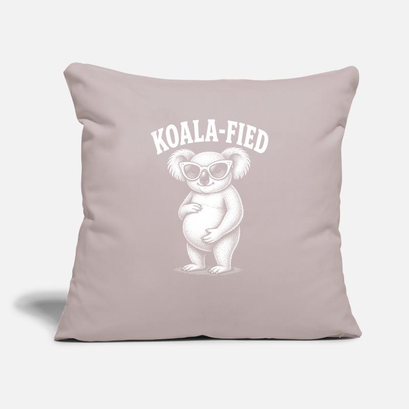 Mère de koala enceinte – Grossesse de koala mignon Housse de coussin décorative 45 x 45 cm