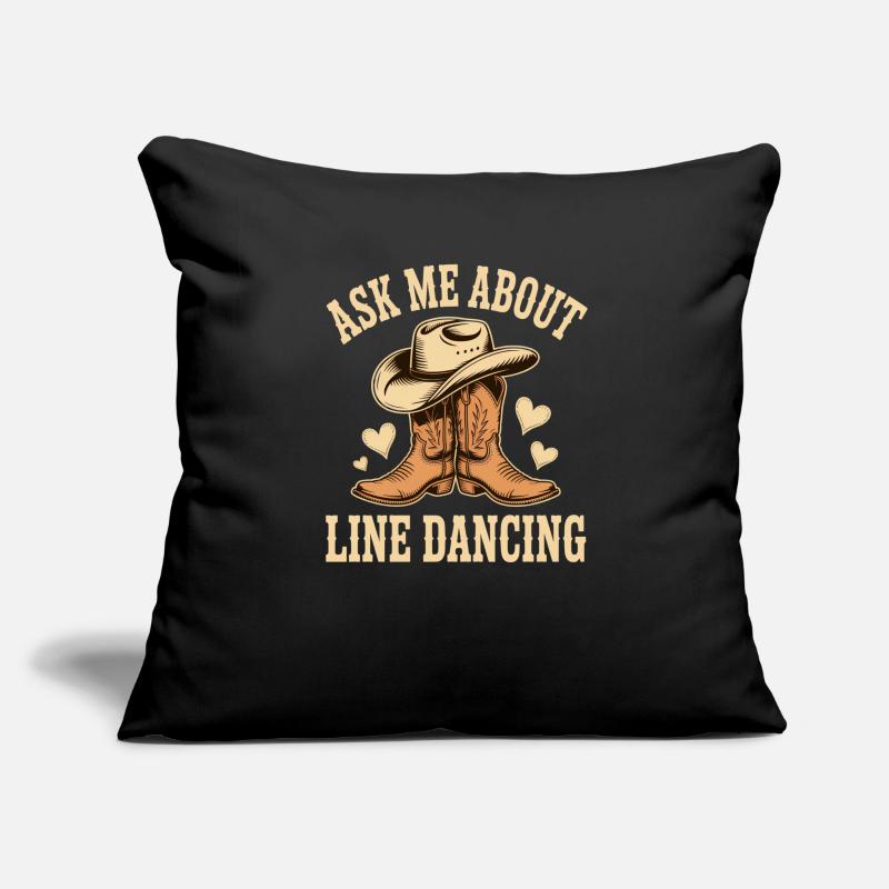 Line Dance Line Dancing Line Dancer Geschenk Sofakissenbezug 45 x 45 cm