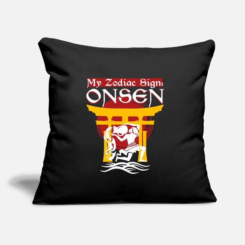 Onsen Hot Spring Bath Sofa pillowcase 17,3'' x 17,3'' (45 x 45 cm)