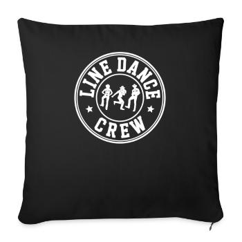 Line Dance Line Dancing Line Dancer Gifts - Sofa pillowcase 17,3'' x 17,3'' (45 x 45 cm) - black - Front