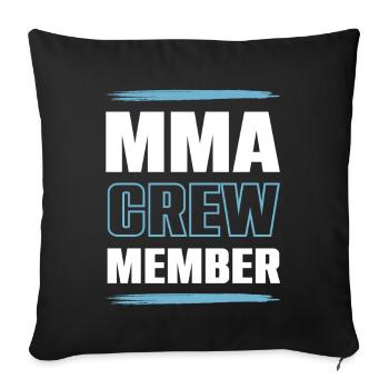 Mma Crew - Sofakissenbezug 45 x 45 cm - Schwarz - Vorne