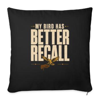 Falconry Falconers Birds of Prey Birds of Prey Guides - Sofa pillowcase 17,3'' x 17,3'' (45 x 45 cm) - black - Front