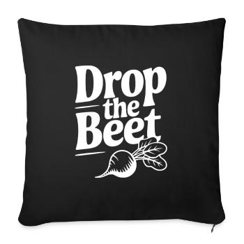 Drop The Beet - Sofa pillowcase 17,3'' x 17,3'' (45 x 45 cm) - black - Front