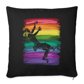 Boulderer Boulder Bouldern - Sofakissenbezug 45 x 45 cm - Schwarz - Vorne