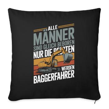  Alle Männer Sind Gleich Geboren Nur Die Besten - Sofakissenbezug 45 x 45 cm - Schwarz - Vorne