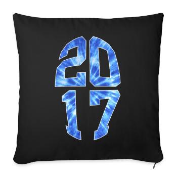 9 YEARS OLD 2017 9TH BIRTHDAY - Sofa pillowcase 17,3'' x 17,3'' (45 x 45 cm) - black - Front