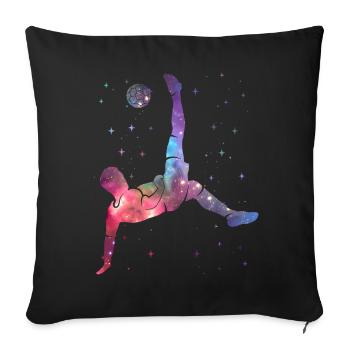 Soccer Soccer Players Space Kids Soccer Players - Sofa pillowcase 17,3'' x 17,3'' (45 x 45 cm) - black - Front