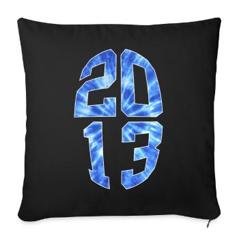 13 YEARS OLD 2013 13TH BIRTHDAY - Sofa pillowcase 17,3'' x 17,3'' (45 x 45 cm) - black - Front