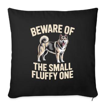 Norwegian Elkhound Norwegian Elkhound Gifts - Sofa pillowcase 17,3'' x 17,3'' (45 x 45 cm) - black - Front