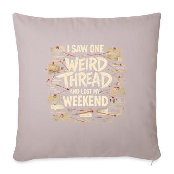 A Strange Thread | True Crime Forum - Sofa pillowcase 17,3'' x 17,3'' (45 x 45 cm) - light taupe - Front