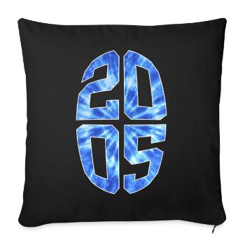 21 YEARS OLD 2005 21ST BIRTHDAY - Sofa pillowcase 17,3'' x 17,3'' (45 x 45 cm) - black - Front