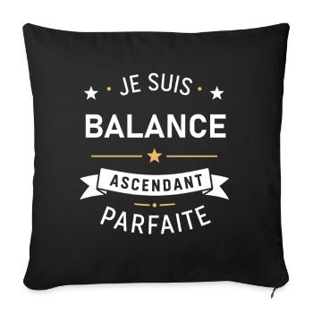 Balance Ascendant Parfaite - Housse de coussin décorative 45 x 45 cm - noir - Devant