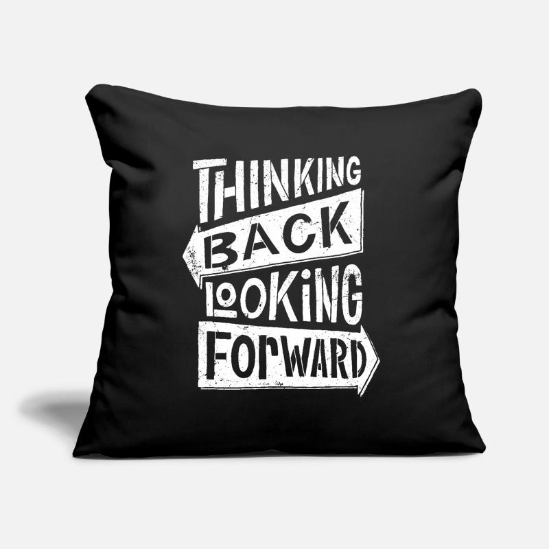 thinking back looking forward Sofa pillowcase 17,3'' x 17,3'' (45 x 45 cm)